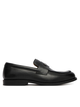 Calvin Klein Calvin Klein Κλειστά παπούτσια Ess Rubber Loafer Hw Plaq Va Lth HM0HM02177 Μαύρο