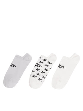 Reebok Reebok Zestaw 3 par niskich skarpet unisex CL FO Invisible Sock GG6678 Biały