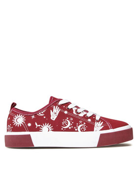 Nelli Blu Nelli Blu Sneakers aus Stoff CSS20408-03 Dunkelrot