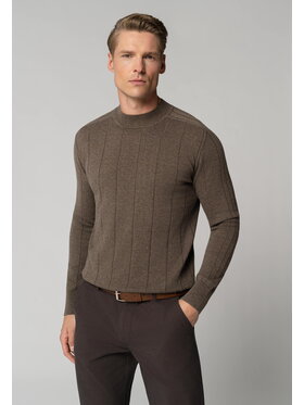 Volcano Volcano Sweter S-KING Brązowy Regular Fit