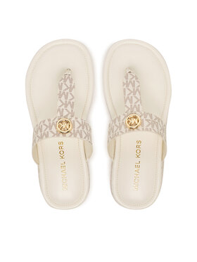 MICHAEL Michael Kors MICHAEL Michael Kors Flip flop Koya Flip Flap 40R6KOFA2B Écru