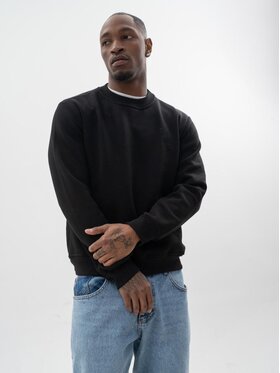 Jigga Wear Jigga Wear Bluza Crewneck klasyczny 3D XXL Czarny Regular Fit