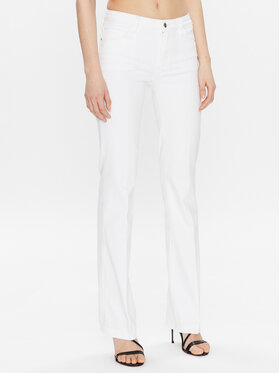 Guess Guess Teksad Sexy Boot W3GA59 D4DN1 Valge Skinny Fit