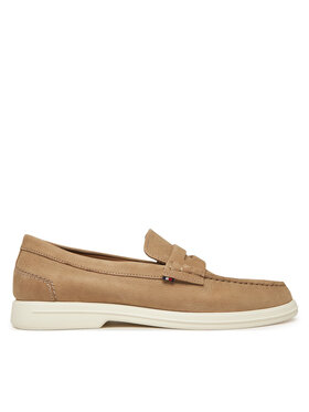 Tommy Hilfiger Tommy Hilfiger Mokasíny Nubuck P Loafer FM0FM05350 Béžová