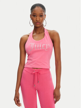 Juicy Couture Juicy Couture Топ Tied JCWCT125306 Рожевий Slim Fit