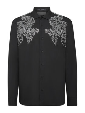 PHILIPP PLEIN PHILIPP PLEIN Koszula 11471 Czarny Fitted Fit