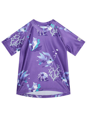 Reima Reima T-shirt anti UV Pulikoi 516566 Violet Slim Fit