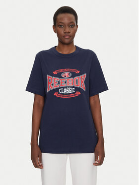 Reebok Reebok T-Shirt 100220202 Tmavomodrá Relaxed Fit