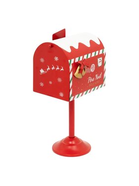 MIAhome MIAhome Skrzynka na listy świąteczna, Noël 32x16,5x12,5 cm Czerwony