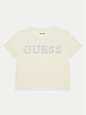 Guess Guess T-krekls J4YI48 KBXI2 Écru Regular Fit
