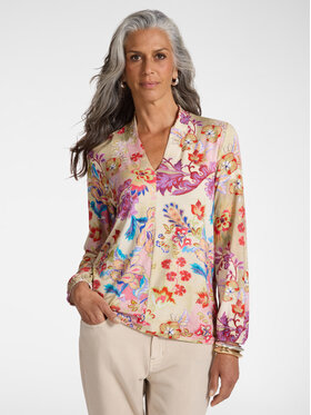 Elena Mirò Elena Mirò Bluzka G099Z000620N001 Czerwony Regular Fit