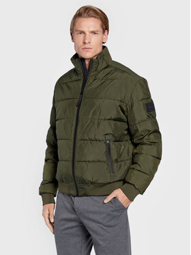 Calvin Klein Calvin Klein Μπουφάν χειμωνιάτικο Mix Media Quilt K10K110331 Πράσινο Regular Fit