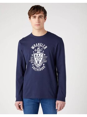 Lee Lee T-Shirt AMERICANA TEE Niebieski Regular Fit