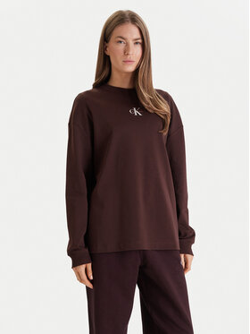 Calvin Klein Jeans Calvin Klein Jeans Μπλούζα Monologo LV047E211G Καφέ Oversize