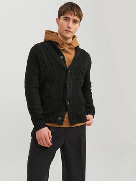 Jack&Jones Jack&Jones Kardigan 12236318 Czarny Regular Fit