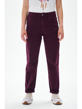 blue shadow blue shadow Spodnie materiałowe 8058-29 Czerwony Regular Fit