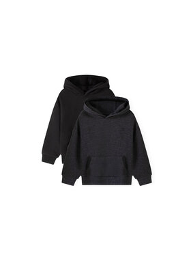 minoti minoti Bluza 33FLEECE285 Czarny Regular Fit