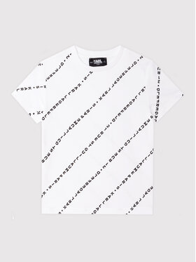KARL LAGERFELD KARL LAGERFELD T-shirt Z25368 M Blanc Regular Fit