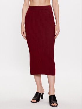 Max Mara Leisure Max Mara Leisure Миди пола Orosei 2333060134 Бордо Regular Fit