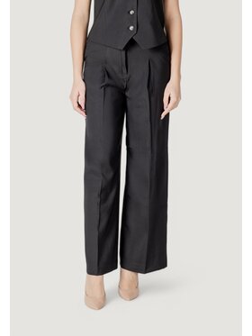 ICHI ICHI Pantaloni da donna IHZIMMIE PA5 Nero Palazzo Fit
