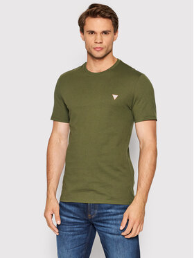 Guess Guess T-Shirt M2YI36 I3Z11 Zielony Slim Fit