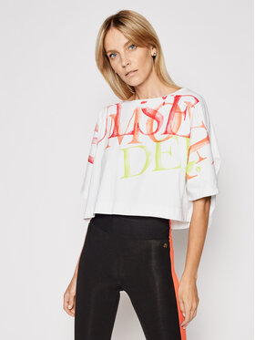 Deha Deha Blúzka Move B44502 Biela Loose Fit