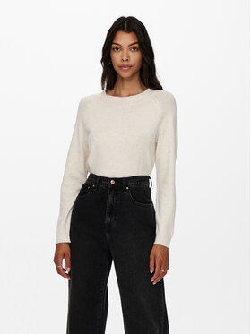 ONLY ONLY Pulover Rica 15204279 Bež Regular Fit