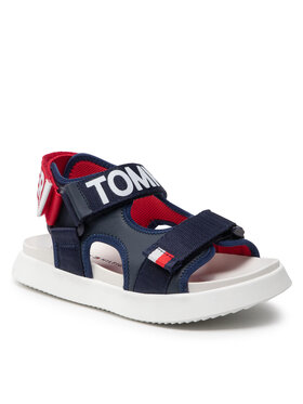 Tommy Hilfiger Tommy Hilfiger Sandále Velcro Sandal T3B2-32257-0208 S Tmavomodrá