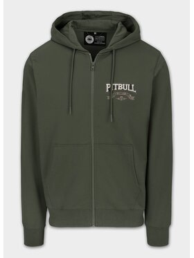 PITBULL PITBULL Bluza Bluza męska z kapturem TROUBLEMAKER L Zielony Regular Fit