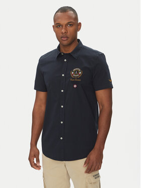 Aeronautica Militare Aeronautica Militare Košeľa 251CA1285CT3288 Tmavomodrá Regular Fit