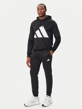adidas adidas Спортивний костюм Big Logo French Terry JX5551 Чорний Regular Fit