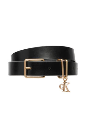 Calvin Klein Calvin Klein Remen Logo Charm Belt LV04F7086G Crna