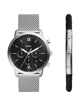 Fossil Fossil Ρολόι FS6021SET Ασημί