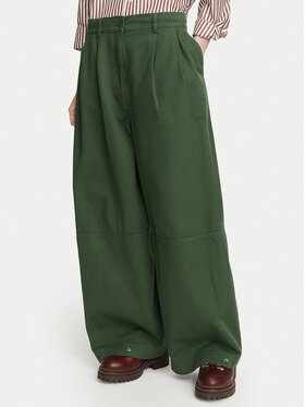 Weekend Max Mara Weekend Max Mara Spodnie materiałowe Bacca 2625136111 Khaki Relaxed Fit