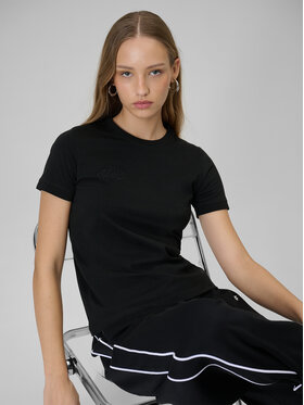 4F 4F T-Shirt SPORTS CLUB Czarny Regular Fit