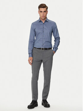 Calvin Klein Srajca K10K113164 Mornarsko Modra Slim Fit