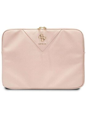 Guess Guess Torba na laptopa Triangle 4G Różowy
