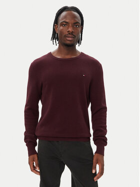 Tommy Hilfiger Tommy Hilfiger Sweter Essential MW0MW36347 Czerwony Regular Fit