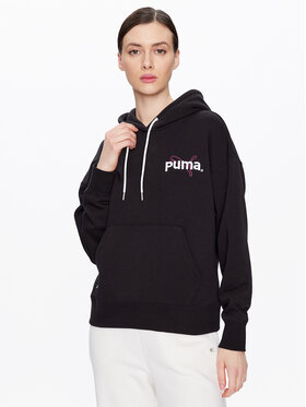 Puma Puma Džemperis ar kapuci Teama 538378 Melns Regular Fit