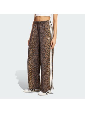 adidas adidas Долнище анцуг Satin KA2666 Кафяв Wide Leg