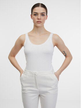 Orsay Orsay Top 103158001000__M Biały Regular Fit