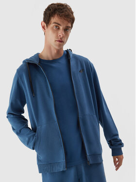 4F 4F Sweatshirt 4FAW23TSWSM695 Blau Regular Fit
