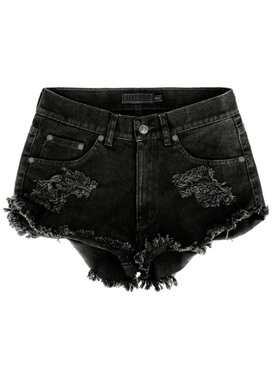 MissDenim MissDenim Szorty jeansowe Boyfriend Czarny Boyfriend Fit