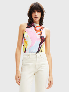 Desigual Desigual Боди Landa 22WWQK23 Цветен Slim Fit