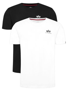 Alpha Industries Alpha Industries Súprava tričiek AI.258500-95 Biela Basic Fit