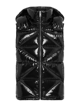 PHILIPP PLEIN PHILIPP PLEIN Vatovaná bunda 61 Čierna Regular Fit