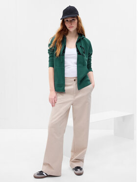Gap Gap Mikina 463503-36 Zelená Regular Fit