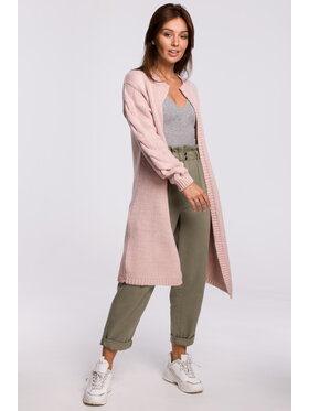 BeWear BeWear Sweter BK051 Różowy Modern Fit