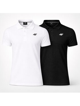4F 4F Polo Z-0771-2-A Biały Regular Fit