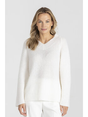 Deni Cler Milano Deni Cler Milano Sweter T-DC-S480-E5-90-11-1 Kremowy Regular Fit